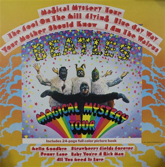 A Collection of 1970s press factory promo Beatles vinyl, VG+/VG+,